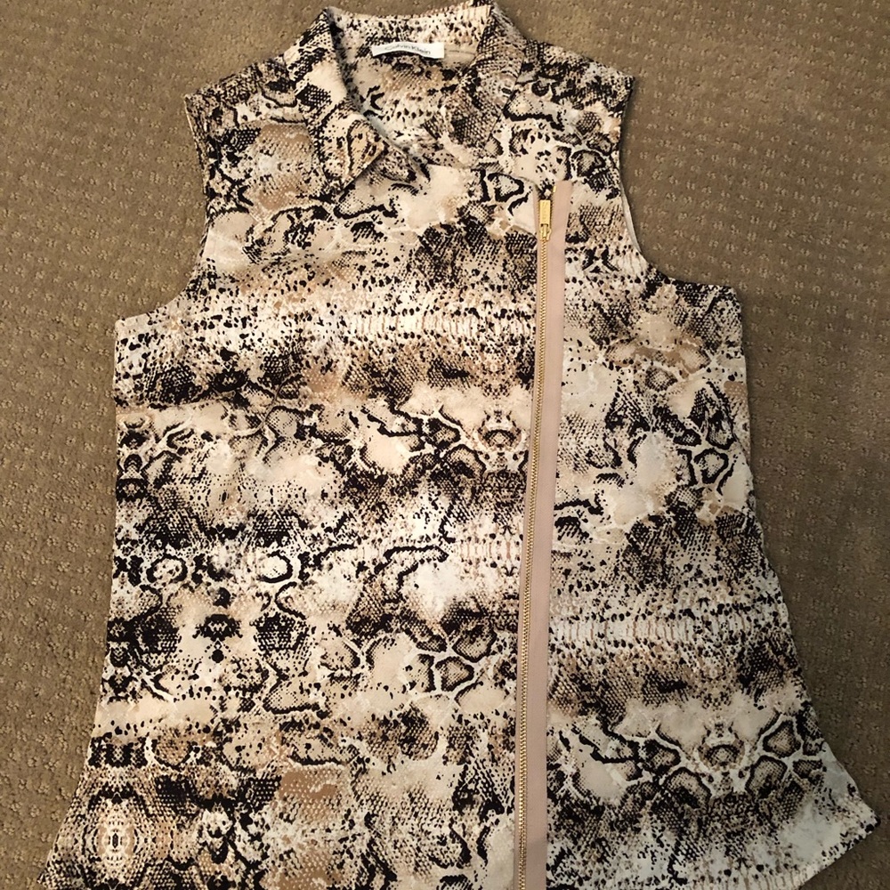 Calvin Klein snake skin print top